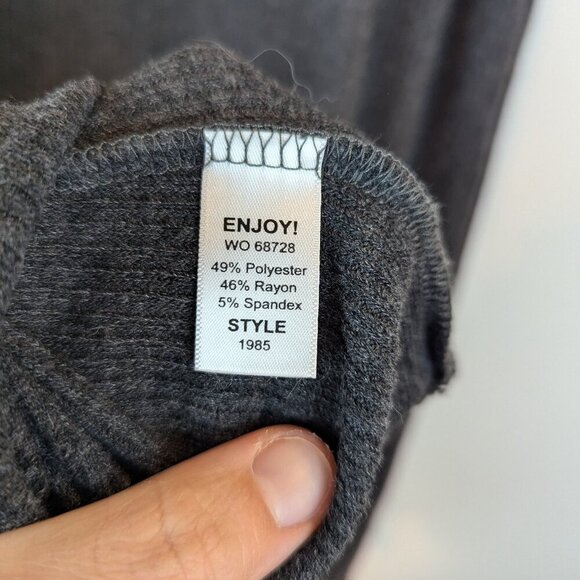 Michael Stars Mock Neck Sleeveless Ribbed Sweater Dress in Gray, Sz XS - Picture 5 of 6